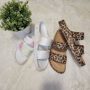 TWO Old Navy Double-Strap Slide Sandals | Size 9